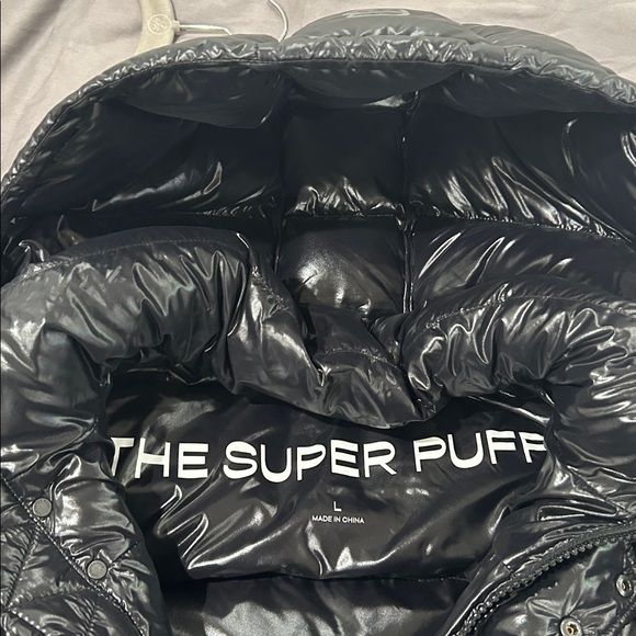 Aritzia The Super Puff Long Black Puffer Coat Gloss - Picture 9 of 11